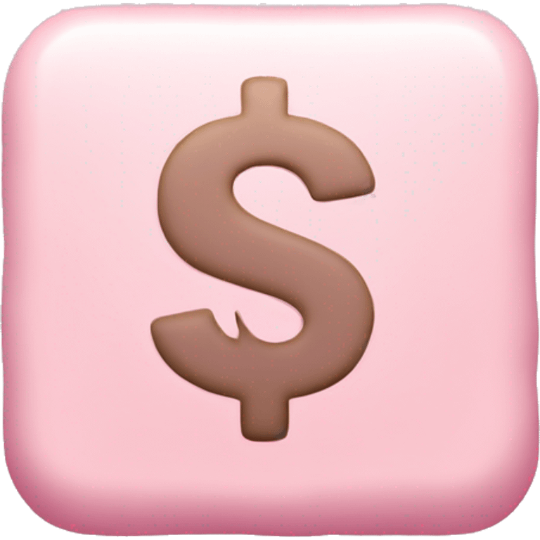 Pastel Pink dollar sign  emoji