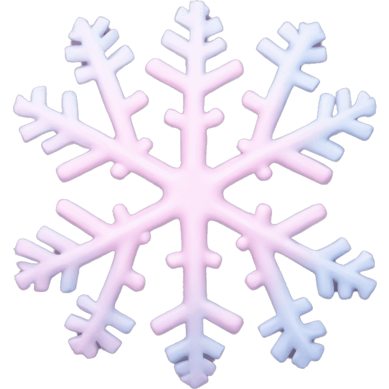 pastel pink snowflake  emoji