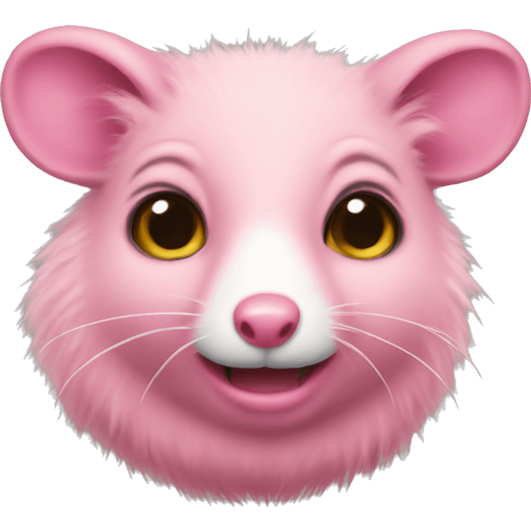 Pink possum emoji