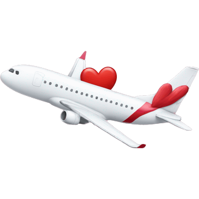 Valentine’s Day plane emoji