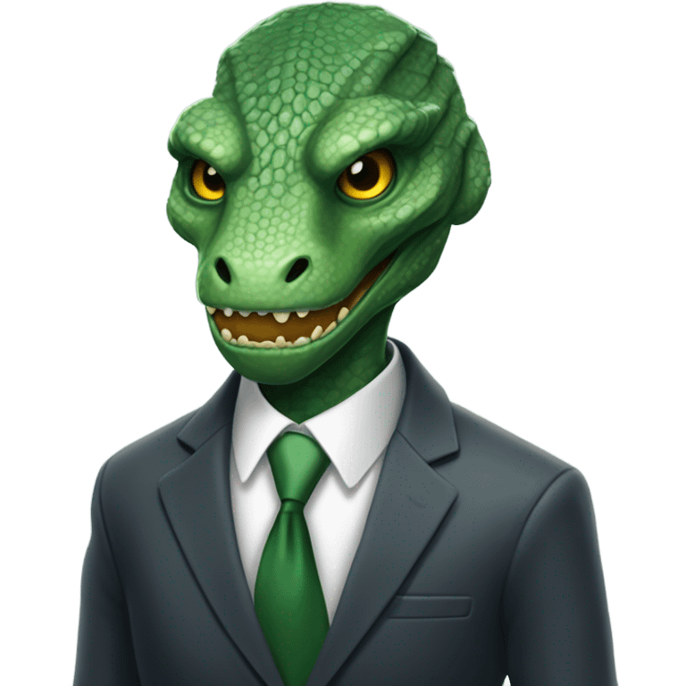 reptilian in suit emoji