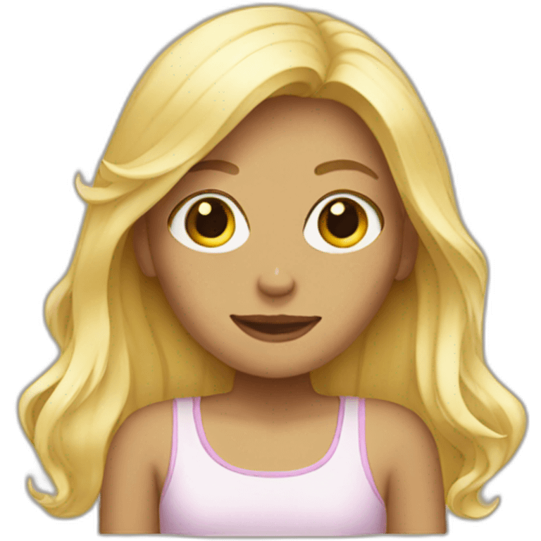 blonde girl emoji