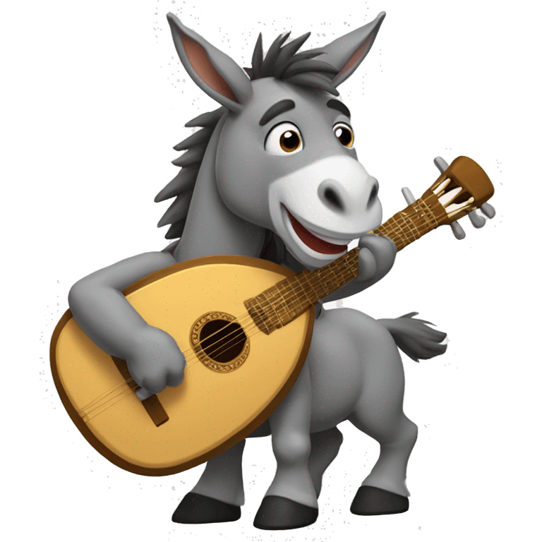 Donkey play the lute emoji