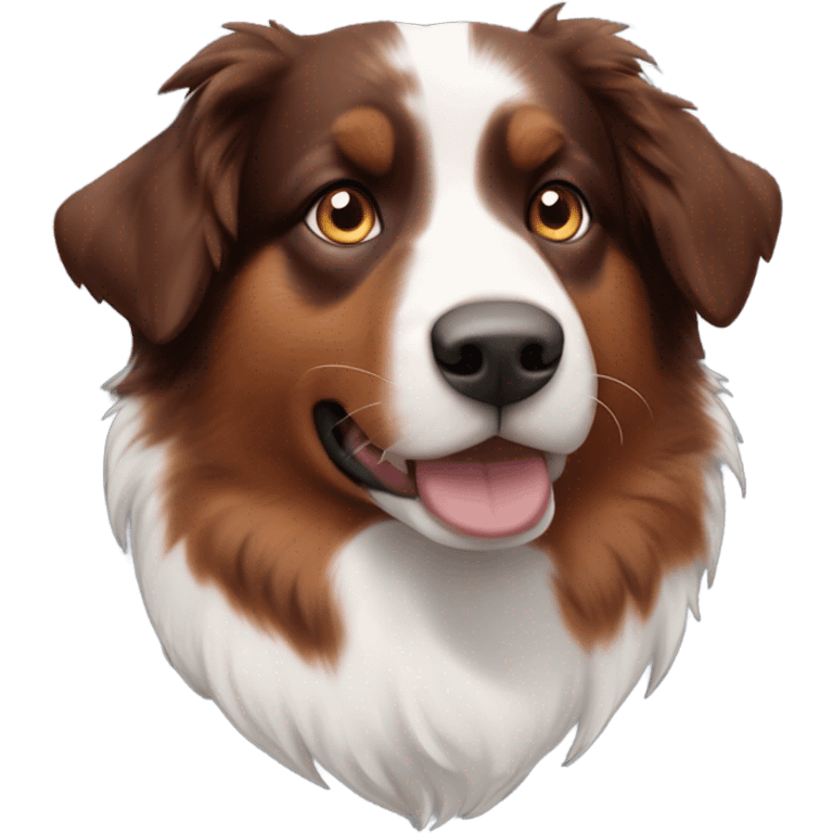 Red tri Australian shepherd emoji