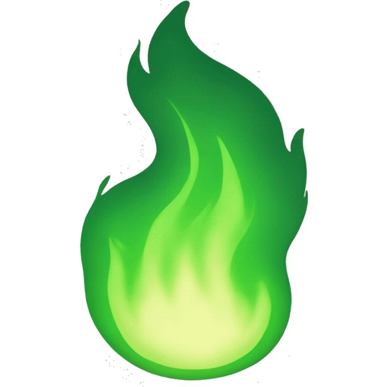 Green fire emoji