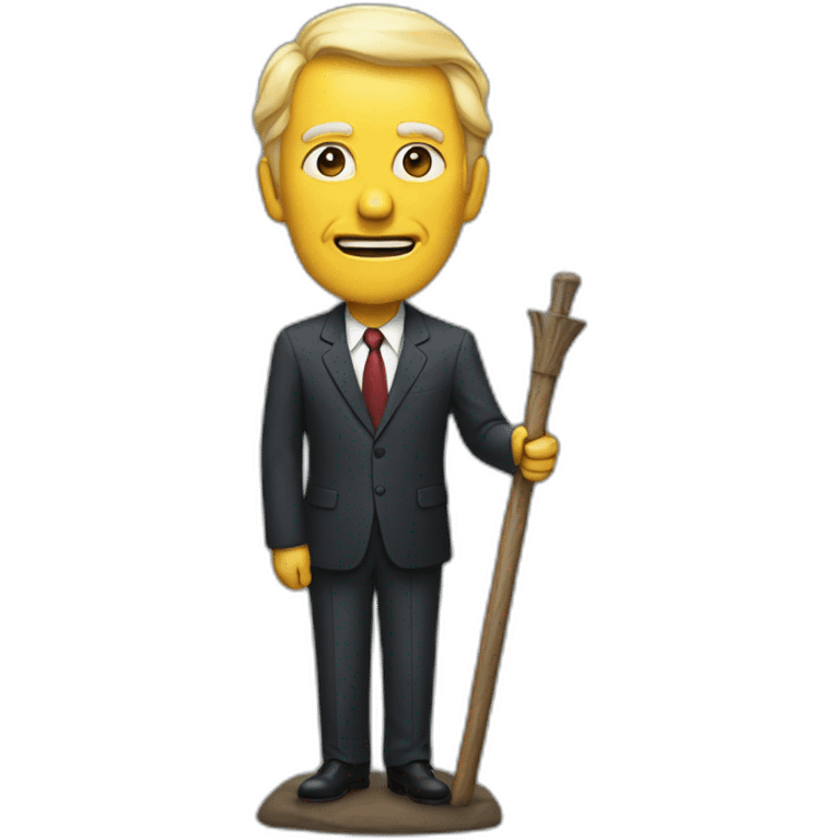 Politician at the stake emoji