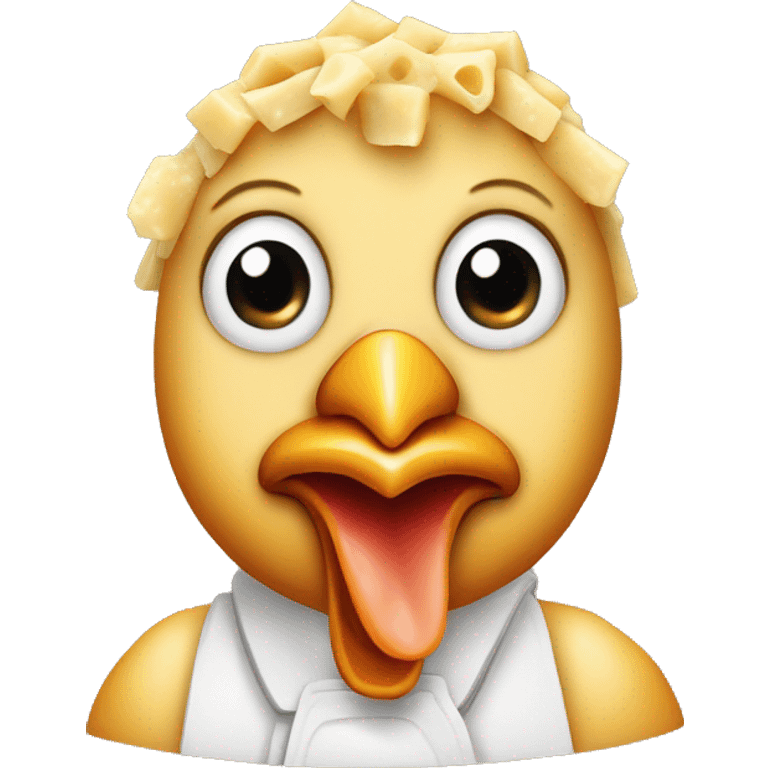 frid chicken with parmegiano on top emoji