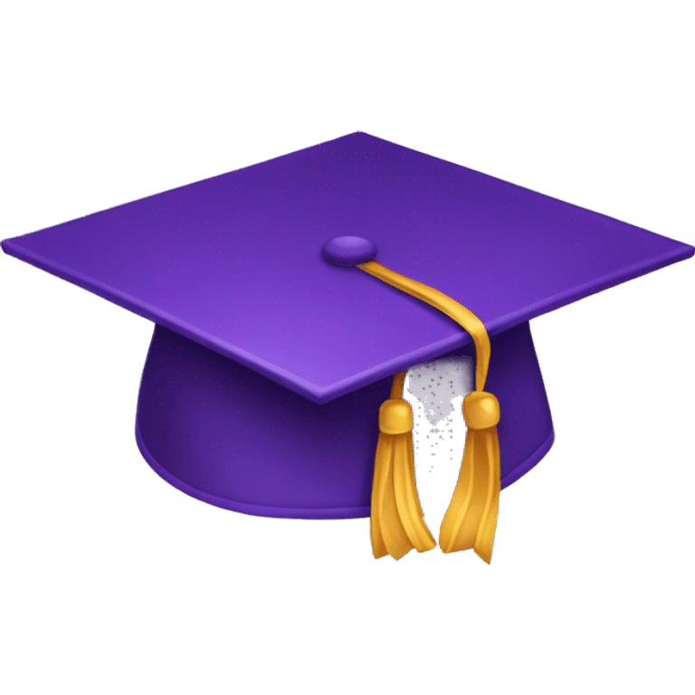 Purple graduation hat emoji