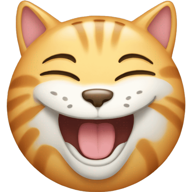 Laughing cat  emoji