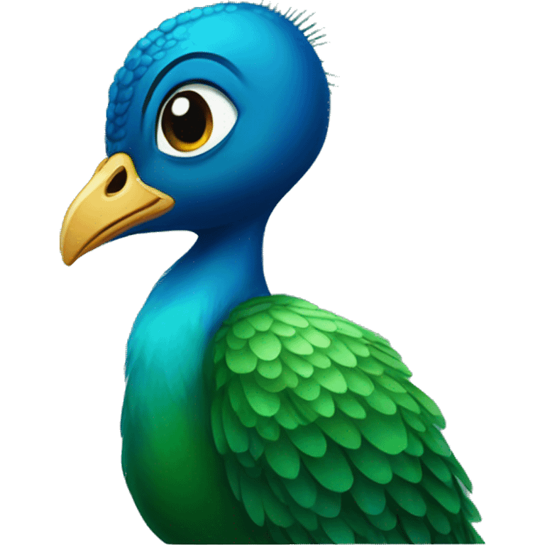 Baby peacock emoji