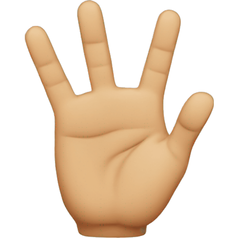 Hand showing 2 fingers up emoji