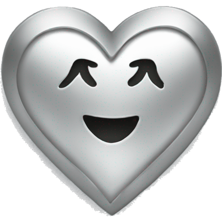 Heart with silver around it with the word family in emoji