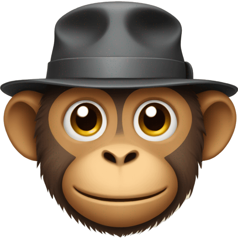 monkey with hat emoji