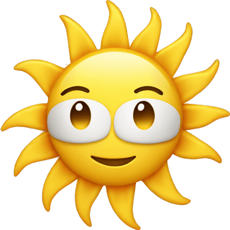 Sun smiling emoji