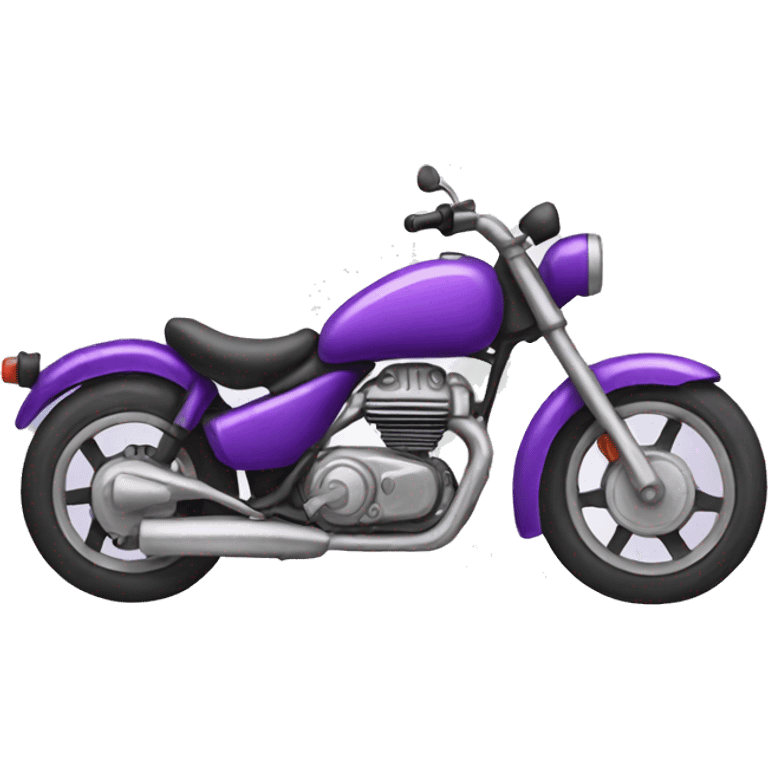 Purple motorbike emoji