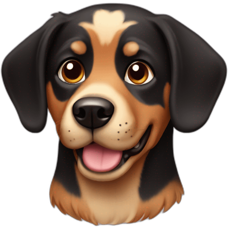 Black and Tan dog emoji