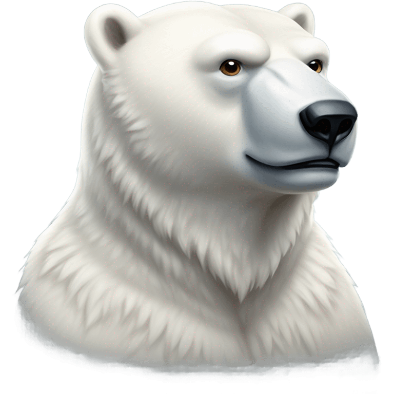 A beautiful polar bear emoji