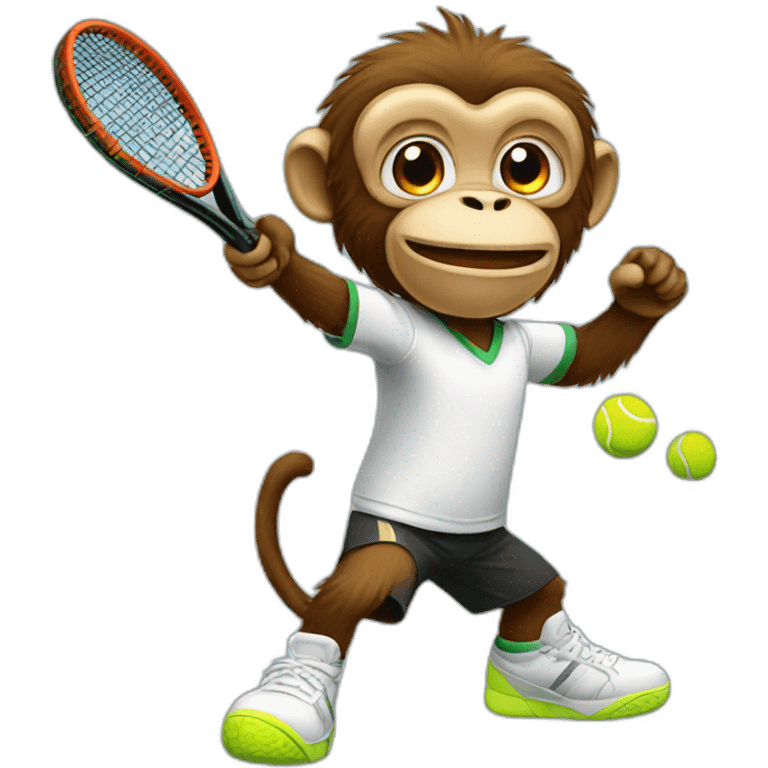 monkey tennis emoji