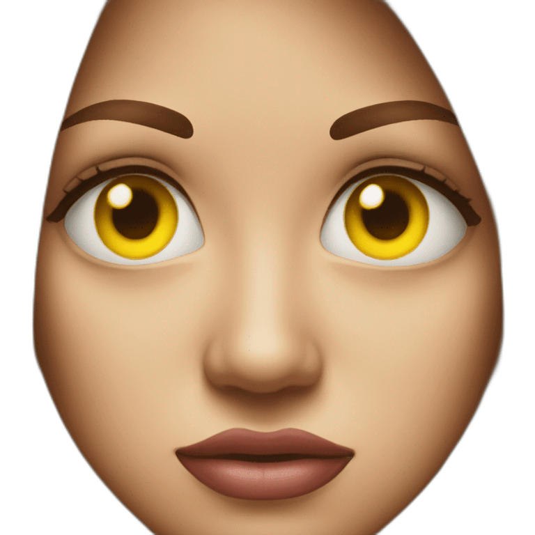 Yellow emoji side eye look emoji