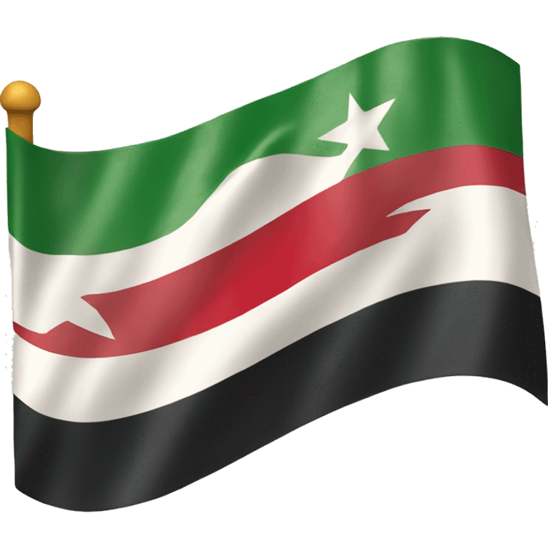 Old Syrian flag  emoji