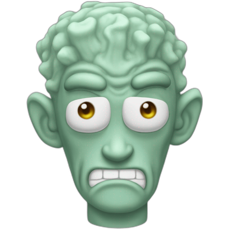 squidward super saiyan emoji