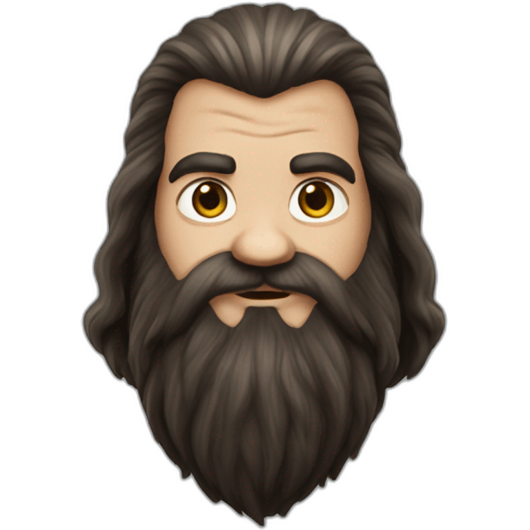 Hagrid whit short hear emoji