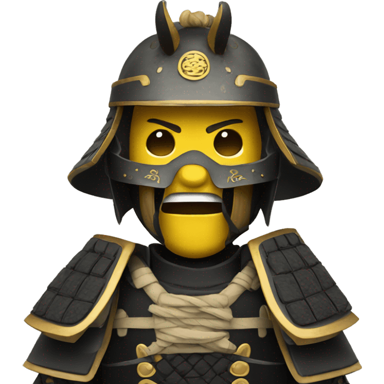 Samurai wearing mask emoji