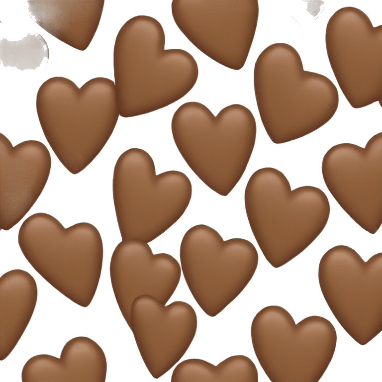 Brown heart emoji