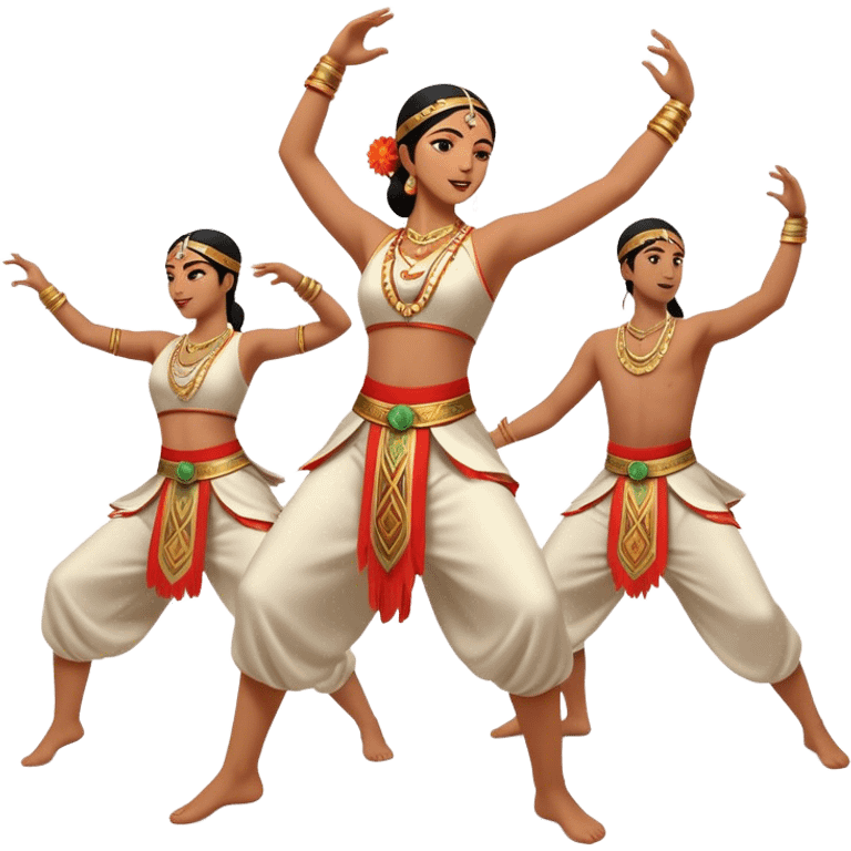 Cinematic Realistic Sirtaki Dance Pop Culture Emoji, showcasing energetic traditional dance movements rendered with dynamic, rhythmic lighting and expressive detail. emoji