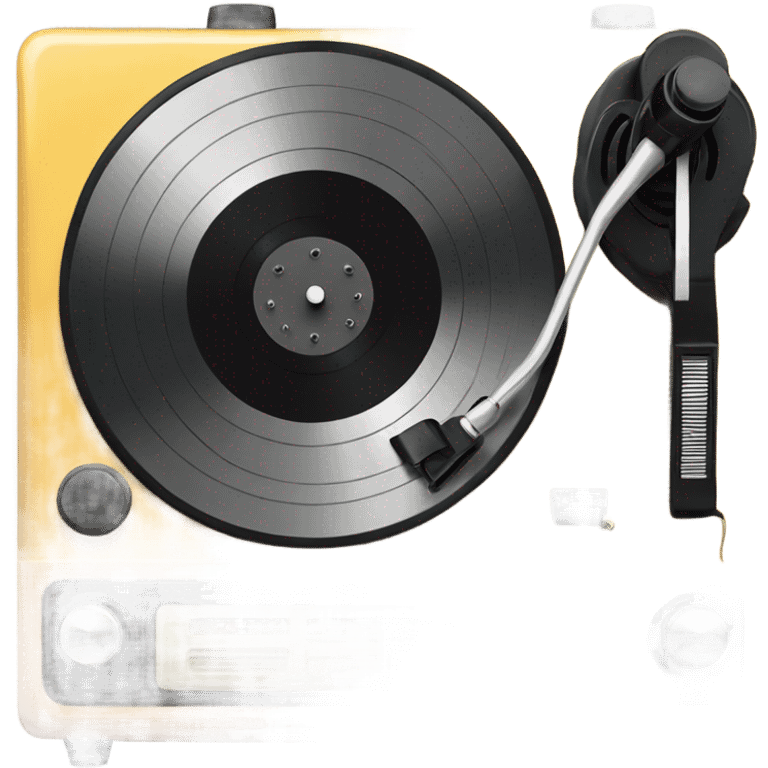 Vintage vinyl record player  emoji