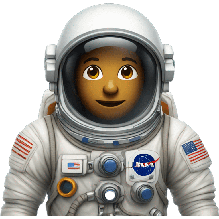 Astronaut with close capacet  emoji