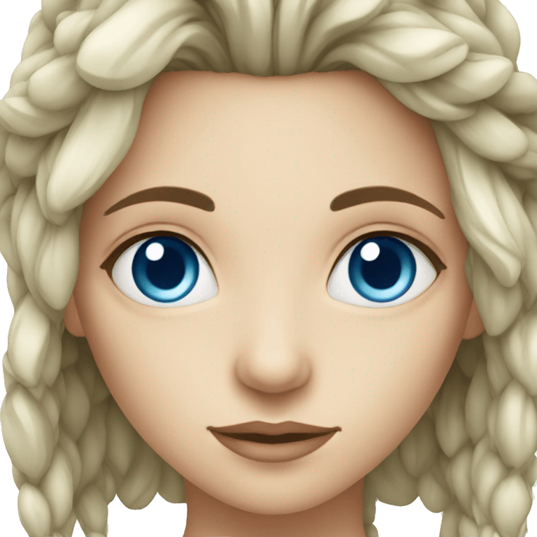 Druid female blue eyes emoji