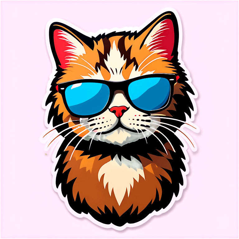 Cat with sunglasses emoji