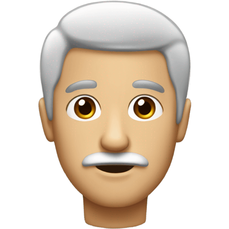 Guy with black hair and a small mustache  emoji