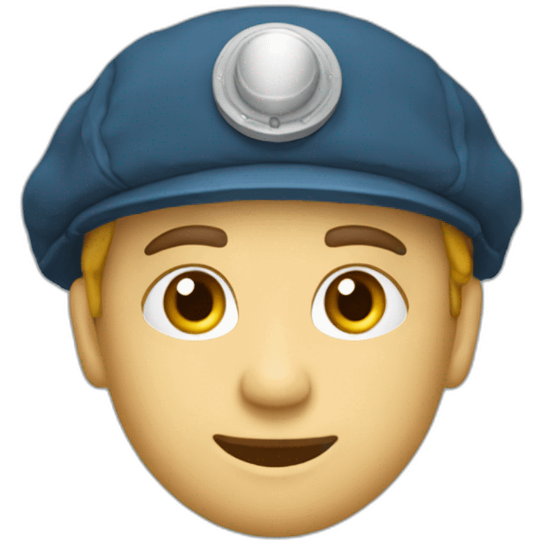 Parachutiste béret bleu emoji