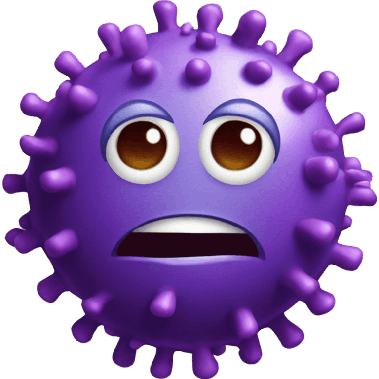 coronavirus violet funny emoji