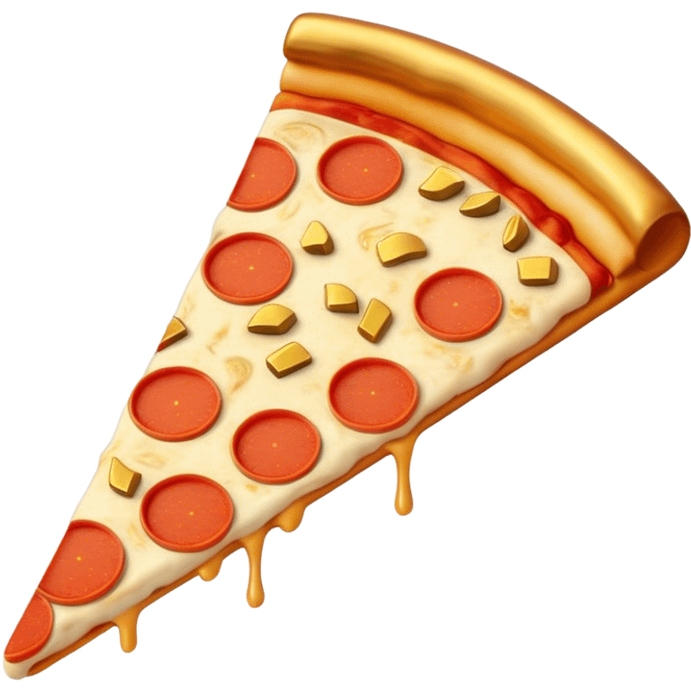 Pizza with gold bars emoji