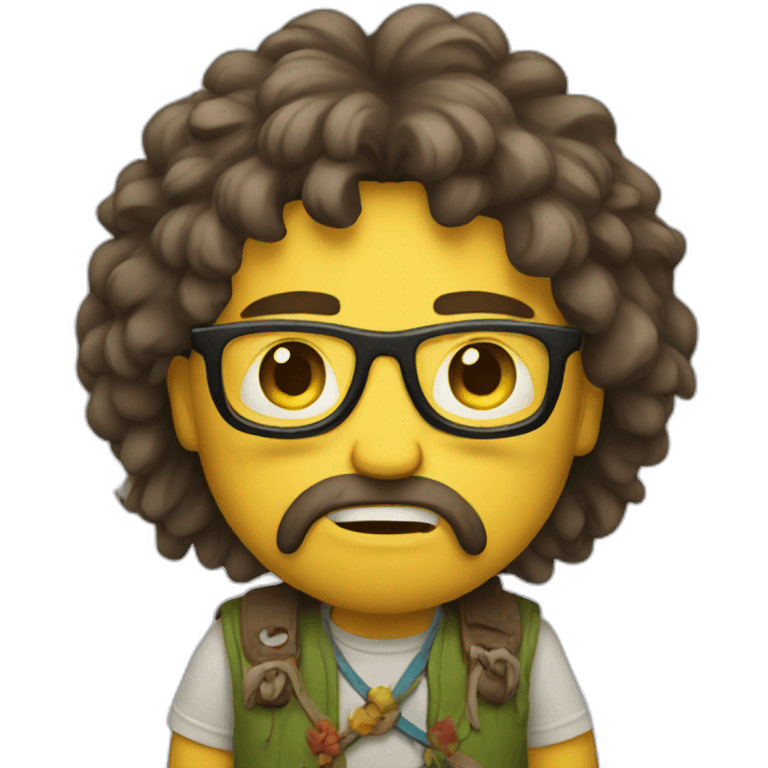 angry hippie emoji