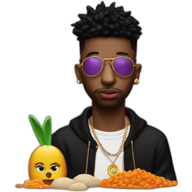 21 Savage ft. Bad Bunny emoji