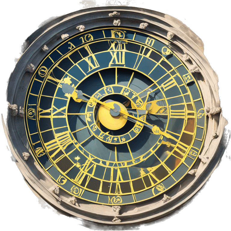 astronomical clock prague emoji