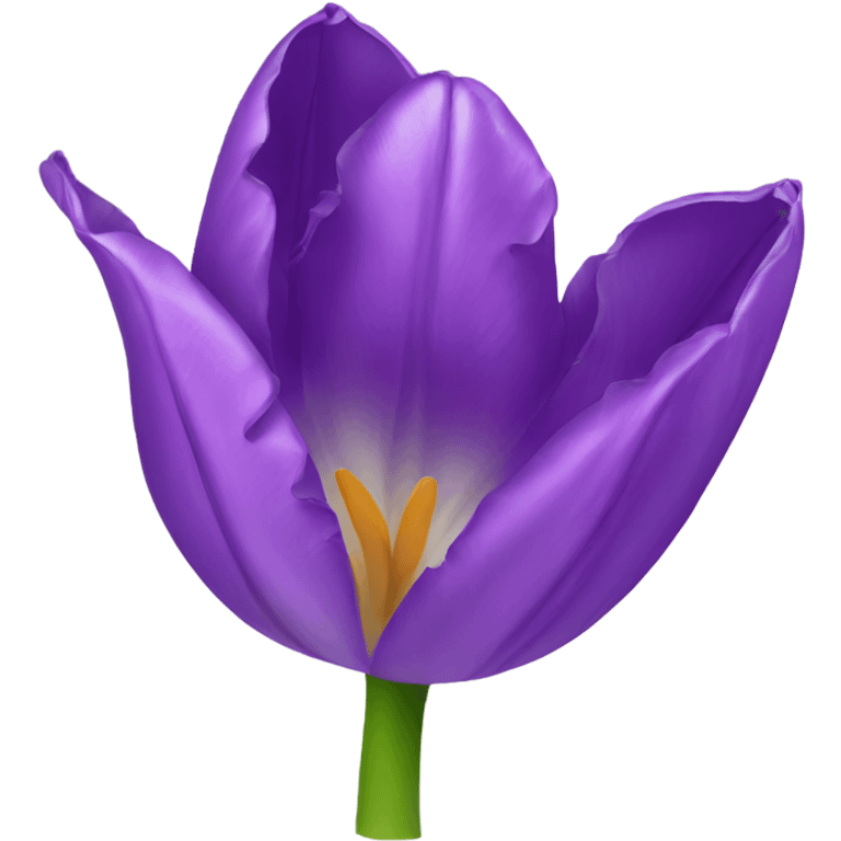 Purple tulip emoji