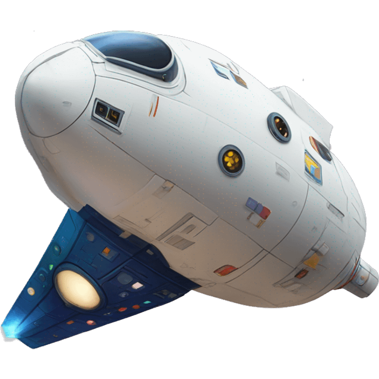 nave espacial de colores emoji