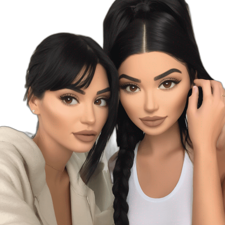 kendal jenner with kylie jenner emoji