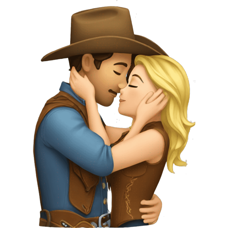 cowgirl kiss emoji