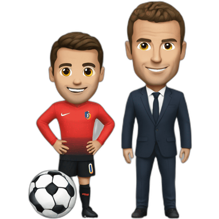 Macron sur ronaldo emoji