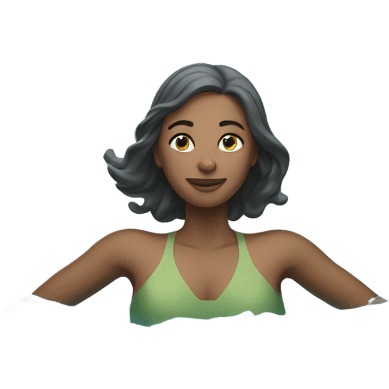 swimming woman full body emoji