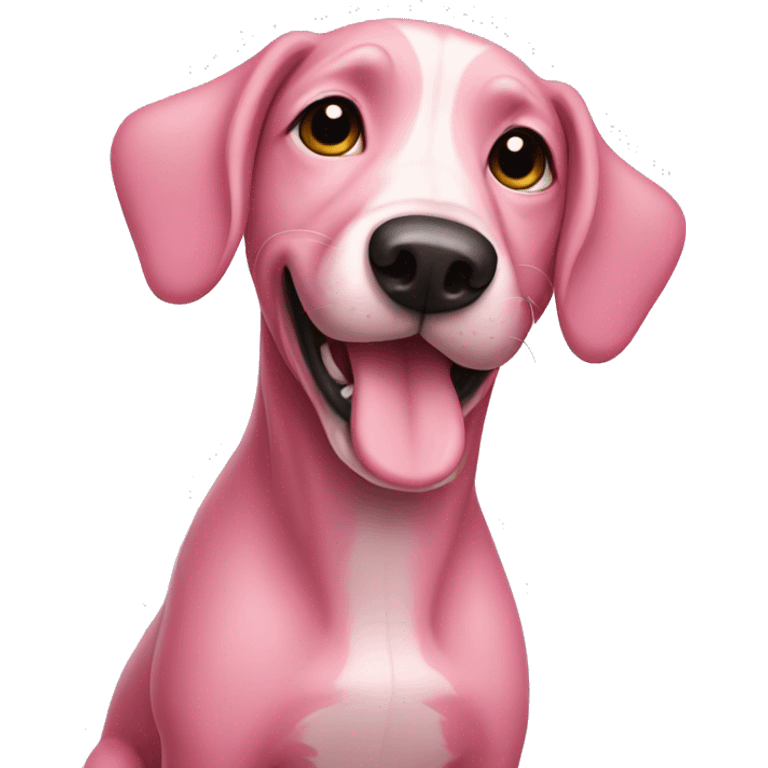 pink dog emoji