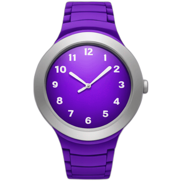 purple watch emoji