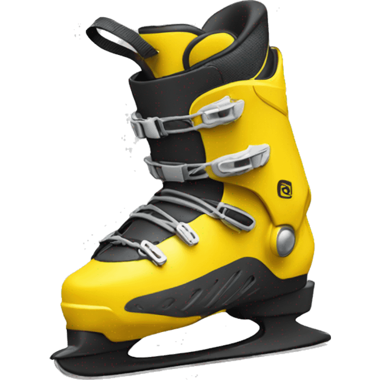 yellow ski boots emoji