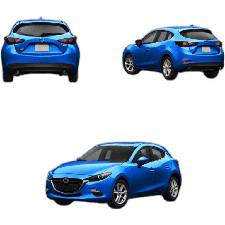 blue mazda 3 emoji